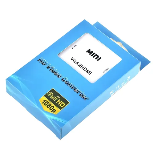 Конвертер VGA to HDMI з аудіо, кабель-адаптер для перетворення VGA на HD (720P/1080i/1080P) - фото 9