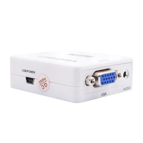 Конвертер HDMI to VGA с аудио 3.5 мм, 1080P, питание от HDMI - фото 6