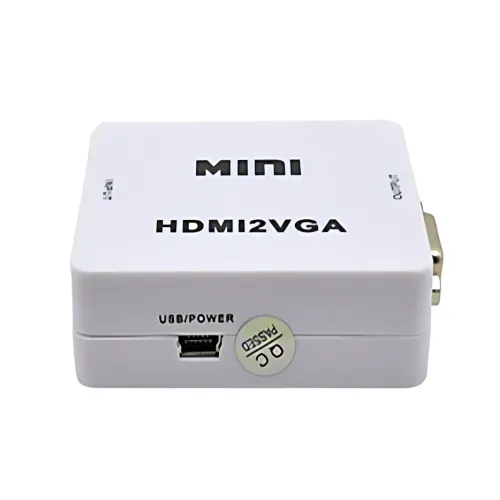 Конвертер HDMI to VGA с аудио 3.5 мм, 1080P, питание от HDMI - фото 5