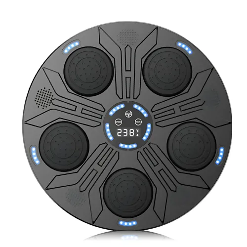 Настінний ударний електронний тренажер для боксу з музикою і Bluetooth, інтерактивна груша з підсвіткою - фото 2