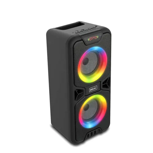 Портативная Bluetooth-колонка BKK B86 – 20 Вт, LED-подсветка, FM-радио, USB, TF, AUX, MIC, аккумулятор 3000 мА - фото 5
