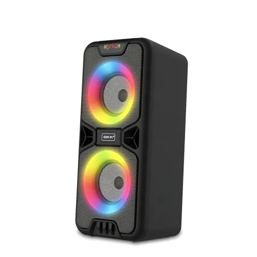 Портативная Bluetooth-колонка BKK B86 – 20 Вт, LED-подсветка, FM-радио, USB, TF, AUX, MIC, аккумулятор 3000 мА - фото 3