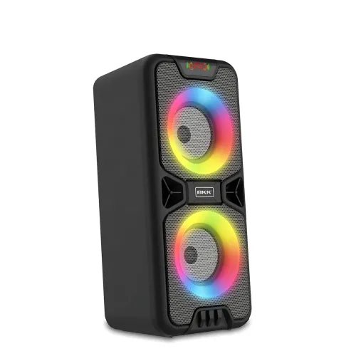 Портативная Bluetooth-колонка BKK B86 – 20 Вт, LED-подсветка, FM-радио, USB, TF, AUX, MIC, аккумулятор 3000 мА - фото 4