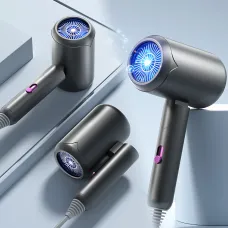 ​​​​​​​Фен для волос складной стайлер Air Blower LY-811, мощность 1800 Вт, 3 скорости, ионизация, серый