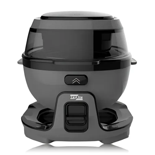 Smart-аэрогриль Zepline ZP-140, аэрофритюр 10 л, 4000 Вт, 18 программ, сенсорное управление, черный Серый - фото 2