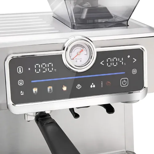 Кофеварка эспрессо с кофемолкой Zepline ZP-7305A – 3000 Вт, 20 Бар, сенсорное управление, капучинатор, 1.5 л - фото 8