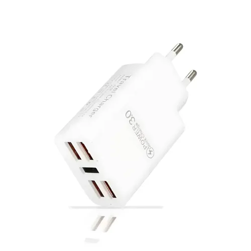 Зарядное устройство Travel Charger 27-52, 220В 3,5А QC3.0 USBx5 – 5 портов, Quick Charge 3.0, 100-240V, белый - фото 3