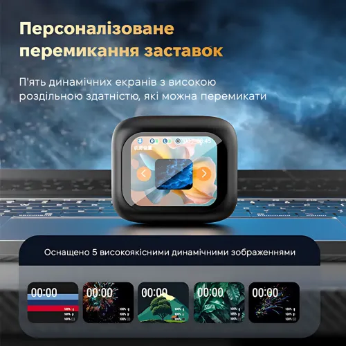 Беспроводные наушники LX-10 TWS – Bluetooth 5.4, ANC+ENC, LED-дисплей, 320 мАч, сенсорное управление - фото 3