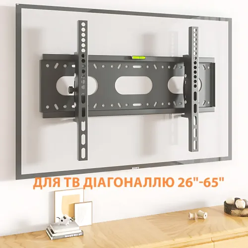 Настенное крепление для телевизора RF-46T, 26-65, регулируемое, наклонное, VESA, металл - фото 4