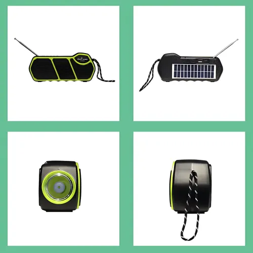 Портативная колонка с солнечной батареей и фонарем CCLAMP CL-823 – Bluetooth, USB, SD, FM, 5Вт, 1500 мАч - фото 5