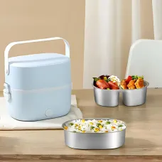 Двоярусний ланч бокс, електричний, з підігрівом, ланч-бокс Electric lunch box AND LY-800 1 л