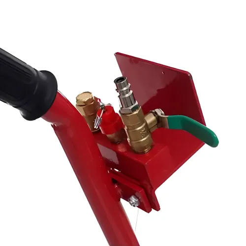 Пневматический домкрат 3Т lifting jack AND 5T  – 145-400 мм, 6-12 бар, колеса, регулируемая ручка - фото 5