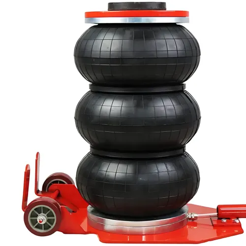Пневматический домкрат 3Т lifting jack AND 5T  – 145-400 мм, 6-12 бар, колеса, регулируемая ручка - фото 8
