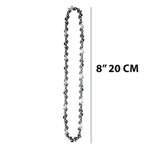 Цепь 8 (20 см) для аккумуляторной пилы MA529, шаг 1/4, 45 звеньев, толщина 1,1 мм, сталь - фото 7