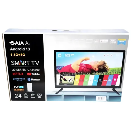 LED Телевизор 24 Smart TV, WiFi, 1.5 Gb Ram, 8Gb Rom, T2, USB, HDMI, Android 13 - фото 10