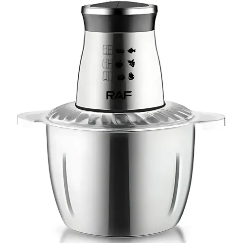Измельчитель продуктов RAF R.7030 – 1000W, 3L, нержавеющая сталь, 4 лезвия, защита от перегрева - фото 8