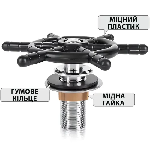 Кухонная мойка для стаканов и бокалов, ринзер для питчера, ополаскиватель в раковину (ABS, нержавеющая сталь) - фото 8