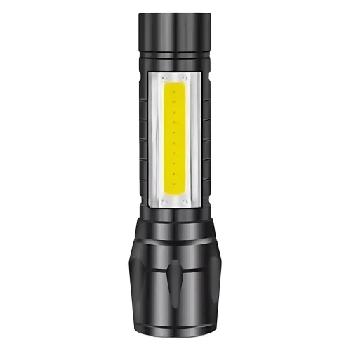 Фонарь тактический ручной аккумуляторный BL-511, USB с 3 режимами света и боковыми диодами CОВ - фото 4