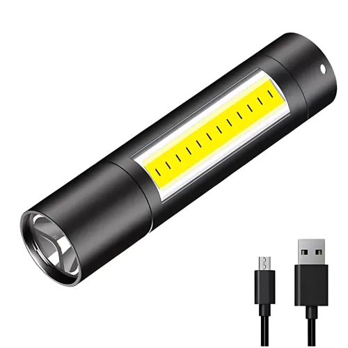 ​​​​​​​Тактический мини-фонарик Bailong BL-1501, аккумуляторный, 3 режима работы, зарядка USB, IP44 - фото 4