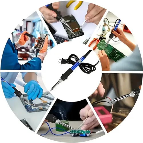 Паяльний набір Soldering Kit 60 Вт, з керамічним нагрівачем 200-450 °C, мультиметром, у кейсі - фото 10