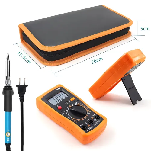 Паяльний набір Soldering Kit 60 Вт, з керамічним нагрівачем 200-450 °C, мультиметром, у кейсі - фото 8