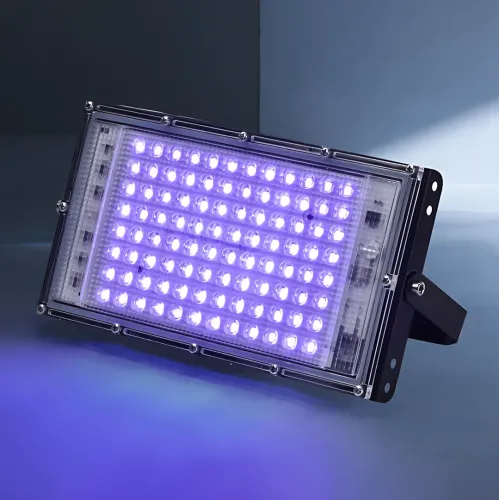 LED-прожектор 100W 220V, 96 диодов, 10000 Лм, IP65, холодный свет 6500K, угол 120°, корпус металл+ABS, настенн - фото 5