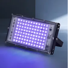 Прожектор LED LIGHT 220V 50W | 6500K, IP65, холодный белый, 50 диодов, настенное крепление, ручка и петля