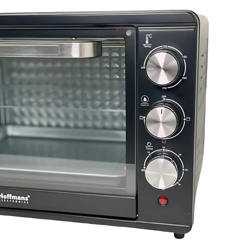 Электродуховка Hoffmans Electronics HM-751 — 2000 Вт, 45 л, таймер 60 мин, 4 ТЭНа, терморегулятор - фото 4