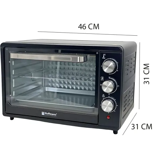 Электродуховка Hoffmans Electronics HM-751 — 2000 Вт, 45 л, таймер 60 мин, 4 ТЭНа, терморегулятор - фото 10