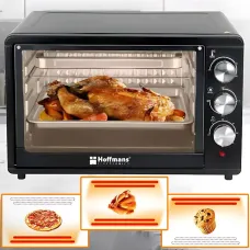 Электродуховка Hoffmans Electronics HM-751 — 2000 Вт, 45 л, таймер 60 мин, 4 ТЭНа, терморегулятор