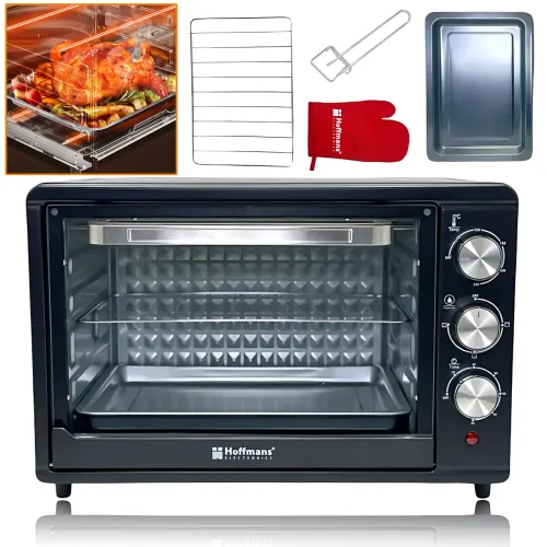​​​Электродуховка Hoffmans Electronics HM-752 — 2000 Вт, 55 л, таймер 60 мин, 4 ТЭНа, терморегулятор