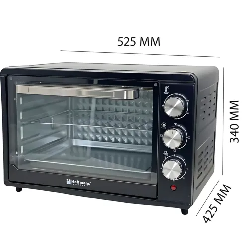 ​​​Электродуховка Hoffmans Electronics HM-752 — 2000 Вт, 55 л, таймер 60 мин, 4 ТЭНа, терморегулятор - фото 8