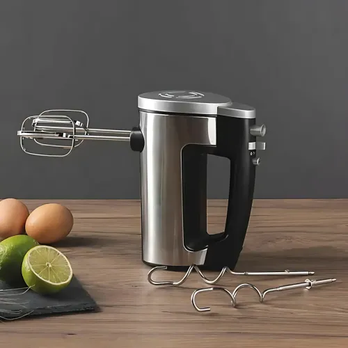 Миксер ручной Hoffmans 800W HM-8839, 6 скоростей, режим турбо, венчики + крюки в комплекте - фото 8