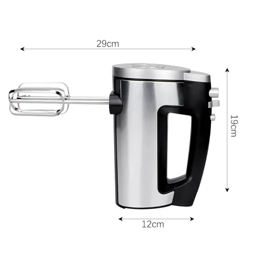 Миксер ручной Hoffmans 800W HM-8839, 6 скоростей, режим турбо, венчики + крюки в комплекте - фото 7