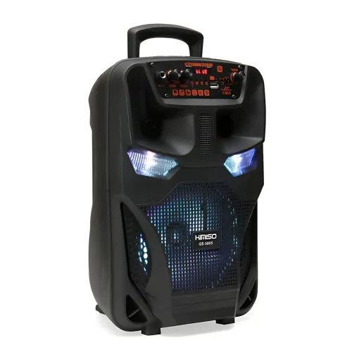 Портативная Bluetooth колонка с караоке Kimiso QS5805, 8, 12 Вт, FM, микрофон, USB/TF, AUX, HDMI, светомузыка - фото 3