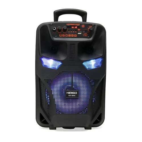 Портативная Bluetooth колонка с караоке Kimiso QS5805, 8, 12 Вт, FM, микрофон, USB/TF, AUX, HDMI, светомузыка - фото 2