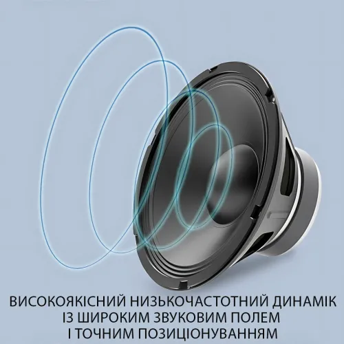 Портативная Bluetooth колонка с караоке Kimiso QS5805, 8, 12 Вт, FM, микрофон, USB/TF, AUX, HDMI, светомузыка - фото 6