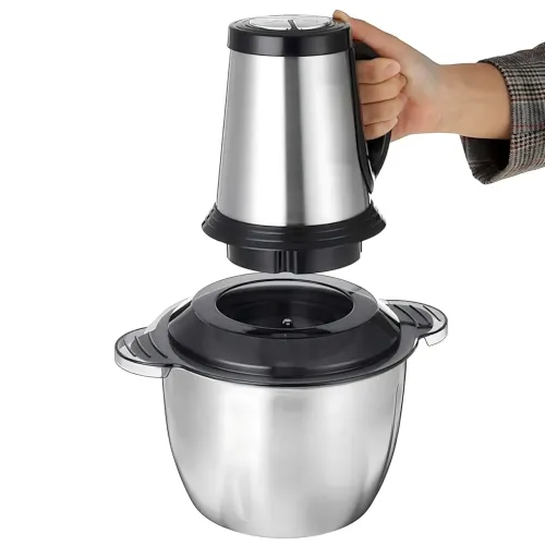 Измельчитель кухонный Hoffmans HM-8829, 1000 Вт, 3 л, мясорубка, нержавеющая сталь, 3 скорости - фото 8