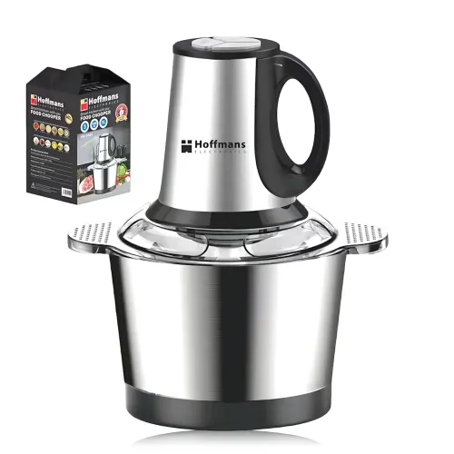 Измельчитель кухонный Hoffmans HM-8829, 1000 Вт, 3 л, мясорубка, нержавеющая сталь, 3 скорости - фото 2