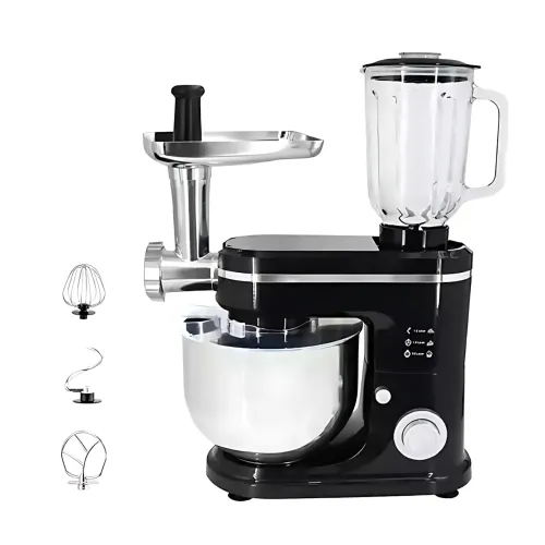 Кухонный комбайн Hoffmans HM-8085 3в1, 1600 Вт, чаша 8 л, блендер 2 л, мясорубка, тестомес, 5 скоростей - фото 6
