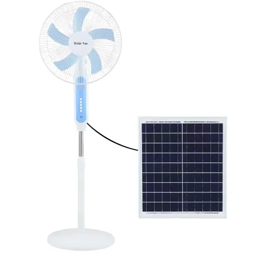 Вентилятор підлоговий Solar Fun MNJ-188 із сонячною панеллю 20 Вт, 16 дюймів, 25 Вт, 3 швидкості, кнопки - фото 5