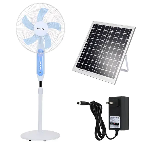 Вентилятор підлоговий Solar Fun MNJ-188 із сонячною панеллю 20 Вт, 16 дюймів, 25 Вт, 3 швидкості, кнопки - фото 10