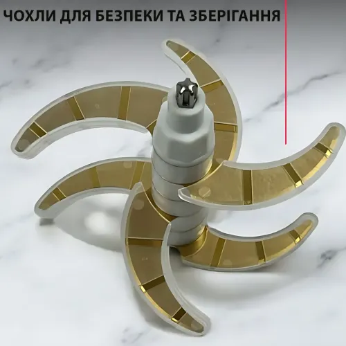 Кухонний блендер 10 в 1 Hoffmans HM-8849, 1800 Вт, 2 чаші по 3.8 л, скло + неіржавка сталь - фото 8