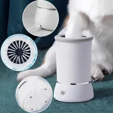 Автоматическая лапомойка для собак и кошек PET FOOT WASH 827-6, 2000 мАч, USB зарядка, щетинки из силикона