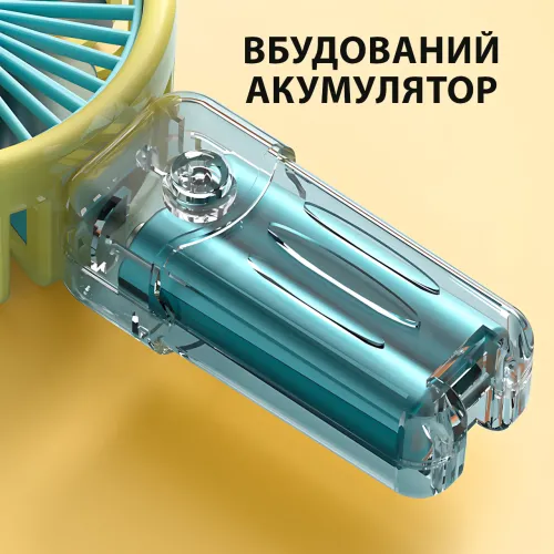 Портативный мини-вентилятор JX-991 2 Вт с аккумулятором, 3 скоростями, usb-зарядкой, держателем для телефона - фото 7