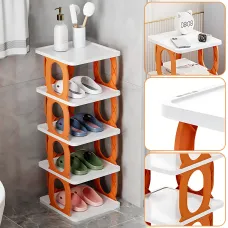 Універсальний пластиковий органайзер Shoe rack AND LY-580 4 полиці для взуття, книг, у ванну, на кухню