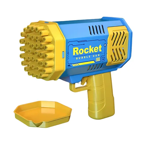 Машина для мыльных пузырей Rocket MA517, 69 отверстий, подсветка, вентилятор, аккумуляторная,  ABS пластик - фото 2
