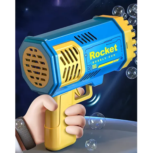 Машина для мыльных пузырей Rocket MA517, 69 отверстий, подсветка, вентилятор, аккумуляторная,  ABS пластик - фото 6