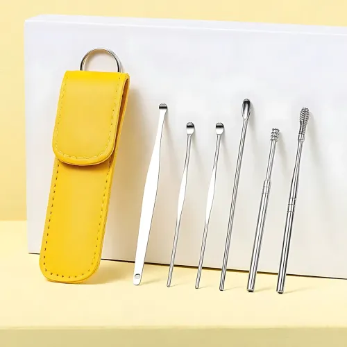 Набор инструментов для чистки ушей TOOL SET, 6 предметов, медсталь, футляр, для удаления серных пробок - фото 5
