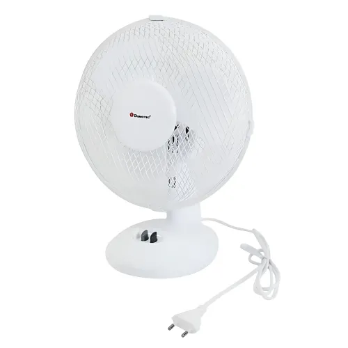 Настольный вентилятор Domotec MS-1624 Fan 9, 25 Вт, 2 скорости, поворот и наклон, съёмная решётка, белый - фото 2